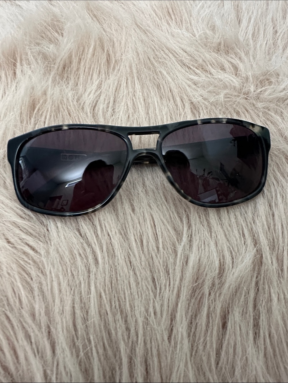 John Varvatos Men's Black Tortoise Frame Sunglasses with Dark Lenses